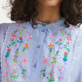 Essentiel Antwerp Horange Shirt in Aqua Blue