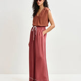 Essentiel Antwerp Hontgomery Pant in Burnt Coral