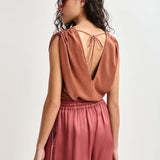 Essentiel Antwerp Hontgomery Pant in Burnt Coral