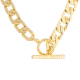Fairley Antique Crystal T-Bar Necklace