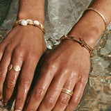 Fairley Keshi Pearl Rope Bracelet in Sand