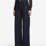 Frame Le Slim Palazzo Modernist Pocket in Rinse