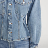 Frame The Nipped Collarless Jacket in Umbria