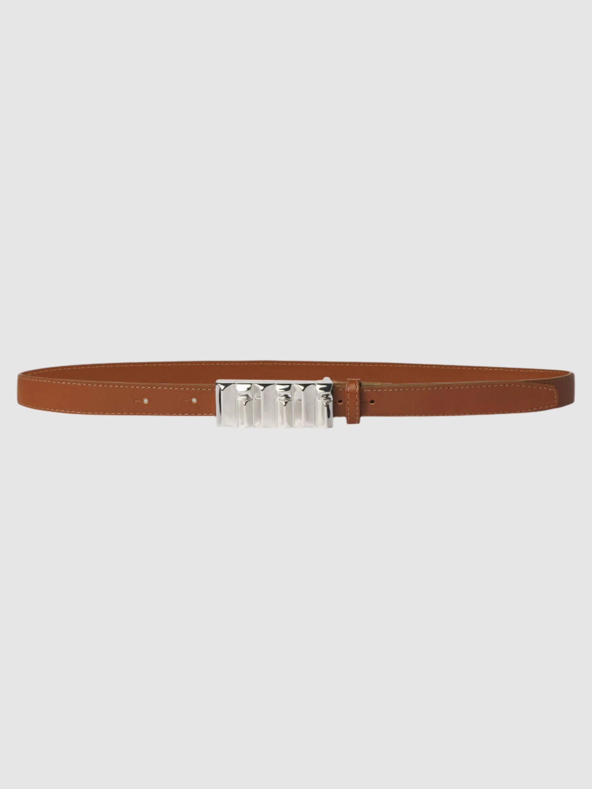 Frame The Sculptural Belt in Cognac