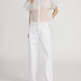 Frame The Organza Cape Top in Cream
