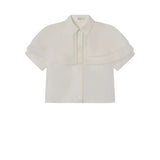 Frame The Organza Cape Top in Cream