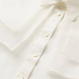 Frame The Organza Cape Top in Cream