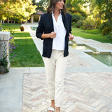 Frank and Eileen Dublin Knit Blazer in British Royal Navy