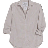 Frank and Eileen Eileen Relaxed Shirt in Cream Vertical Stripe