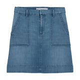 Frank and Eileen Jameson Skirt in Blue with Light Wash