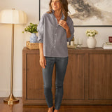 Frank and Eileen Oona Shirt in Black and White Plaid