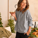 Frank and Eileen Oona Shirt in Black and White Plaid