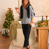 Frank and Eileen Oona Shirt in Black and White Plaid