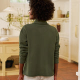 Frank and Eileen Patrick Popover Fleece Henley in Caper