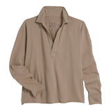 Frank and Eileen Patrick Popover Fleece Henley in Toasted