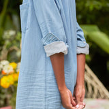Frank and Eileen Rory Shirt Dress in Classic Blue
