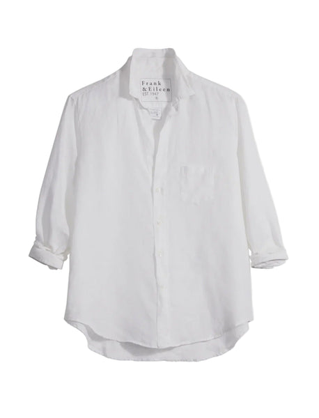 Frank and Eileen | Eileen Relaxed Shirt in White Linen | Denim