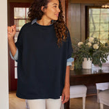Frank and Eileen Audrey Funnel Neck Caplet in British Royal Navy