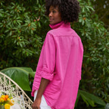 Frank and Eileen Relaxed Shirt in Hot Pink