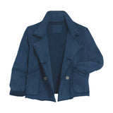 Frank and Eileen Mini Belfast Cropped Peacoat in Indigo Mineral