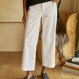 Frank and Eileen Westport Wide Leg Chino in Hunter Green
