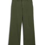 Frank and Eileen Westport Wide Leg Chino in Hunter Green