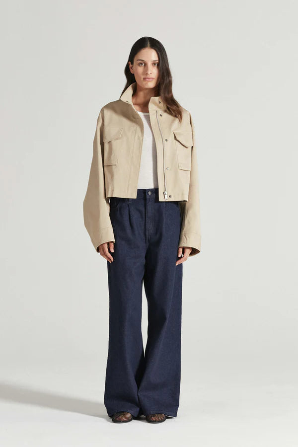 Friends With Frank The Esther Cropped Trench in Walnut