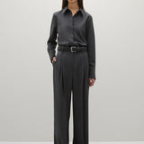 A Emery Goddard Pant in Charcoal Melange