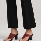 A Emery Hardie Heeled Sandal in Brick Suede