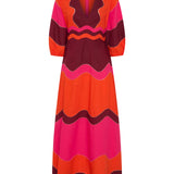 Ilio Nema Dryope Dress in Pink and Red