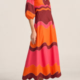 Ilio Nema Dryope Dress in Pink and Red