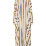 Ilio Nema Pollux Maxi Caftan in Afro Broken Stripe