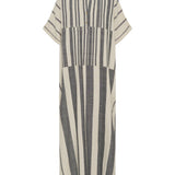 Ilio Nema Castor Caftan in Black and White