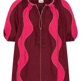 Ilio Nema Lybia Shirt in Pink and Red