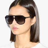 Isabel Marant 0216/S Sunglasses in Black and Dark Grey