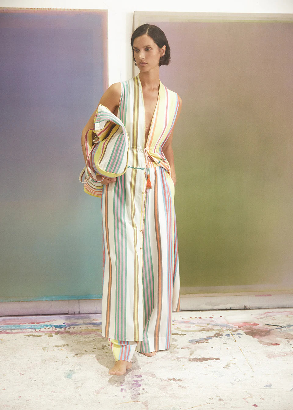 Ilio Nema Babylon Dress in Heraklion Stripe