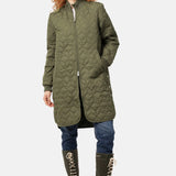 Ilse Jacobsen Art 06 Long Qulit Coat in Army