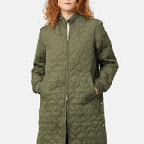 Ilse Jacobsen Art 06 Long Qulit Coat in Army