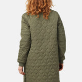 Ilse Jacobsen Art 06 Long Qulit Coat in Army