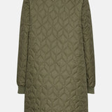 Ilse Jacobsen Art 06 Long Qulit Coat in Army