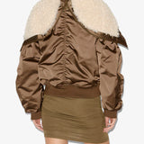 Isabel Marant Elisa Coat in Khaki