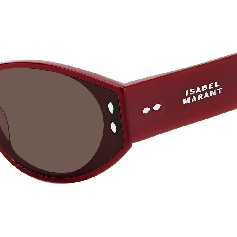 Isabel Marant 0185/S Emely Sunglasses in Burgundy with Brown Lens