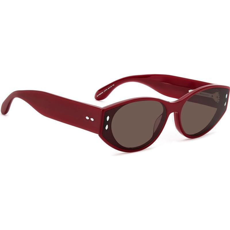 Isabel Marant 0185/S Emely Sunglasses in Burgundy with Brown Lens