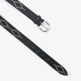 Isabel Marant Liliana Belt in Black and Silver