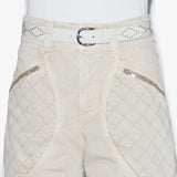 Isabel Marant Liliana Belt in Chalk and Silver