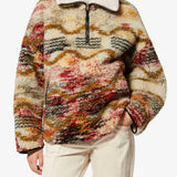 Isabel Marant Marner Coat in Ecru and Ochre