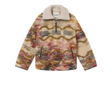 Isabel Marant Marner Coat in Ecru and Ochre