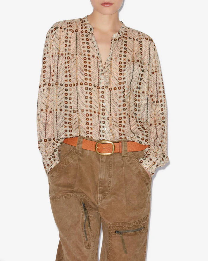 Isabel Marant Mexika Top in Ecru