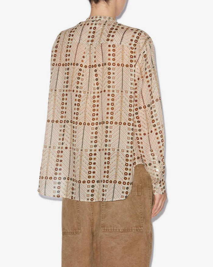 Isabel Marant Mexika Top in Ecru