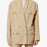 Isabel Marant Nevala Jacket in Beige